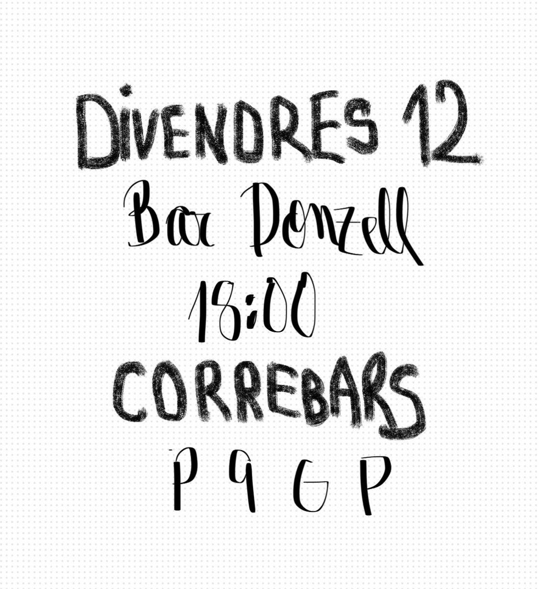 🕸️ Xè Correbars de la Festa Major del Poblenou! 

🍻 4 bars autèntics del barri: de xup-xup, galtes, braves i entrepans de qualitat. I sobretot… diversió, xerinol·la i cervesa a cabassos! 

🎉 Perquè un divendres sense canyes no és un divendres!

📌 A les 18h al Bar Donzell