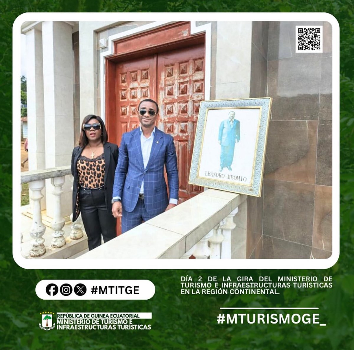 DÍA 2 DE LA GIRA DEL <a href="/MTurismoGE_/">MTITGE</a> EN LA REGIÓN CONTINENTAL.

La delegación encabezada por el Excmo. Sr. Viceministro ha centrado su actividad en las Provincias de Centro Sur Provincia y Wele Nzás.

minturismo.gob.gq/dia-2-de-la-gi…

#MTurismo #GuineaEcuatorial #Turismo