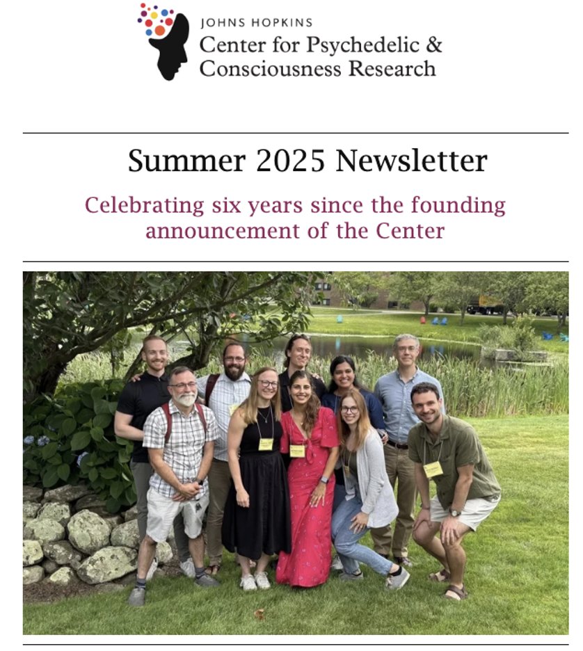 Johns Hopkins Psychedelic Research Center tweet media