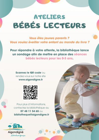 Le sondage sur les ateliers bébés lecteurs à la bibliothèque reste ouvert jusqu'au 1er novembre.
👉 Partagez votre avis :  buff.ly/0ugUAc0 

Plus d'informations sur note site : buff.ly/9Qh4T96