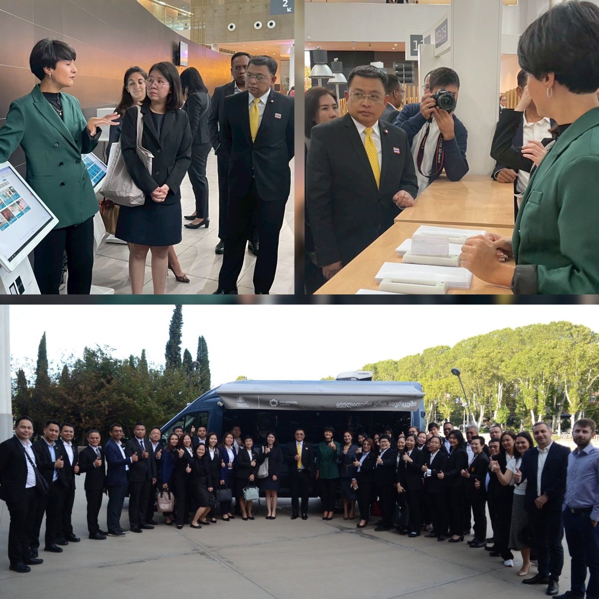 📅 10 Sept 2025 | Tbilisi
AG <a href="/berm_SAO/">monthien SAO</a> and the 14th Executive Audit Program visited SAI Georgia, exchanging insights on auditing large capital projects and learning Georgia’s innovative one-stop public service model—advancing transparency &amp; good governance. #SAOThailand