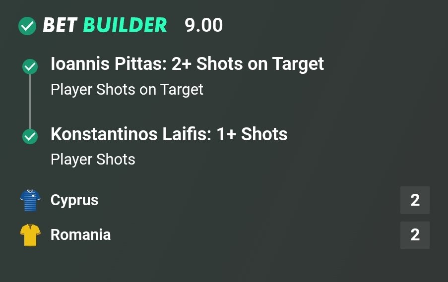 ace17betting's tweet photo. Η bet365 δεν ηταν ετοιμη για full player props στο 🇨🇾 #CYPROU 🇷🇴 https://t.co/8wpGjuvwbI