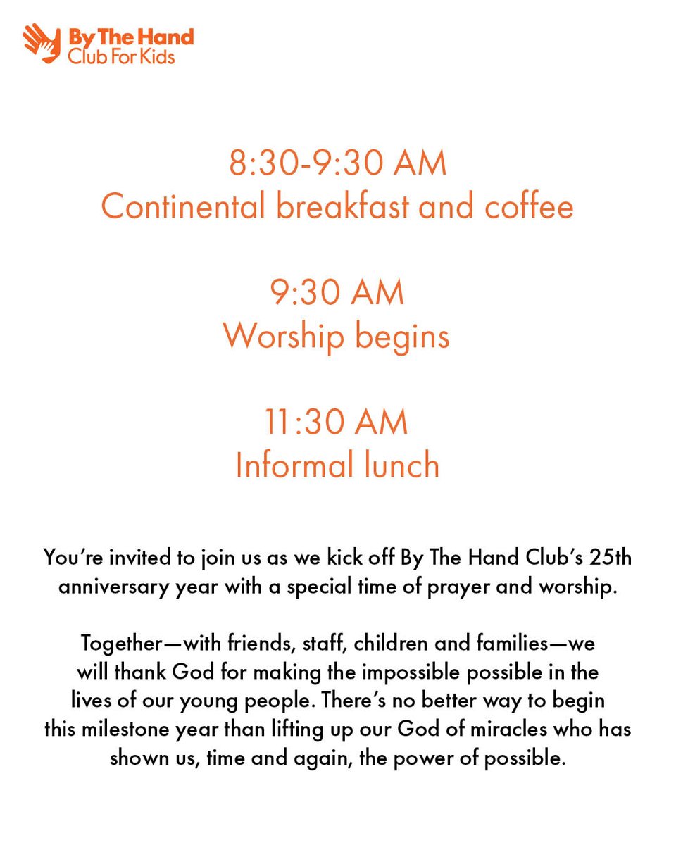 By The Hand tweet media