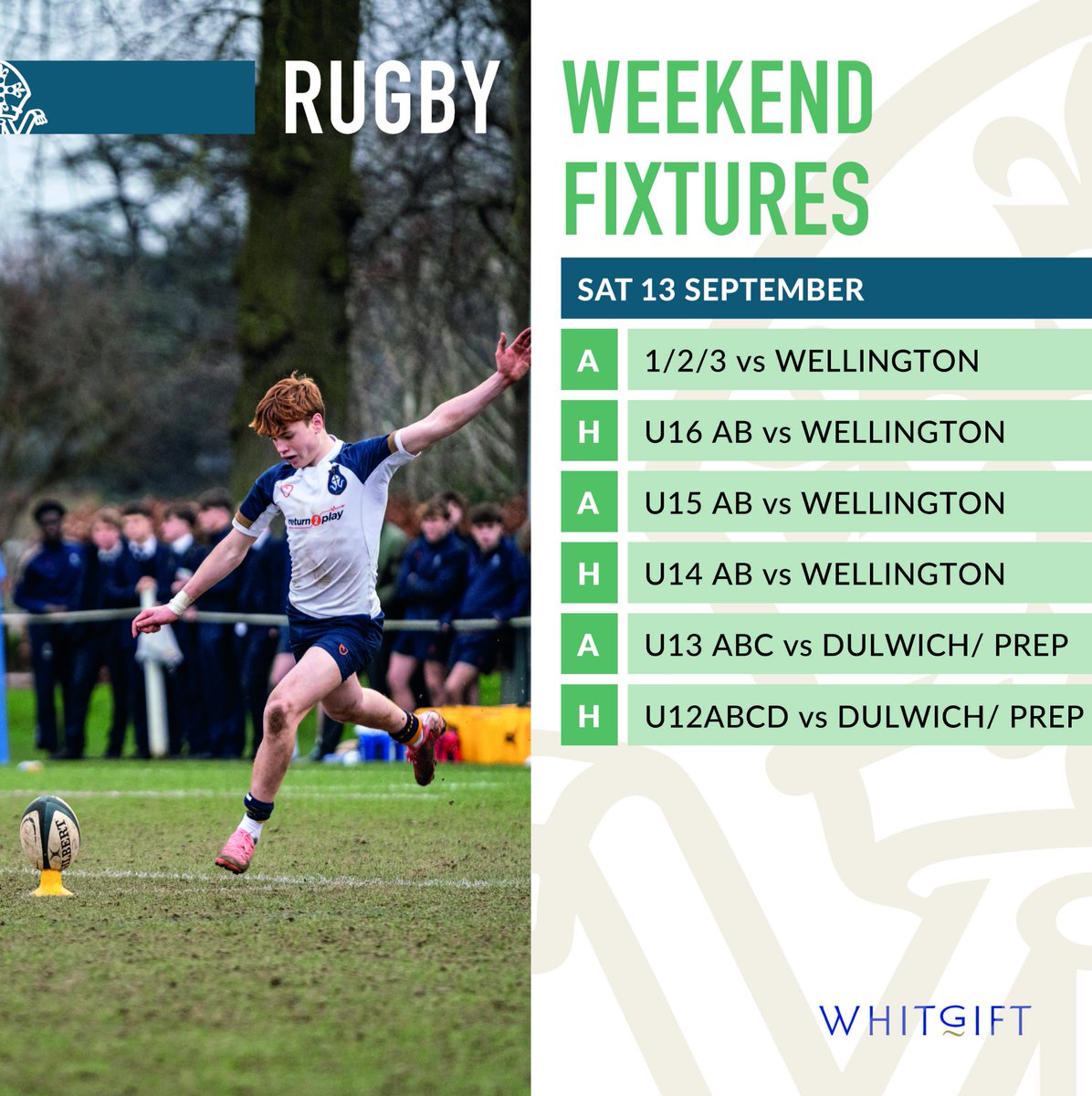 WhitgiftSport's tweet photo. We are truly back!
Football are testing themselves against @CharterhouseSch and @VolentiAcademy with the 1st XI. Rugby take on @RugbyWelly in what is always a fantastic fixture. 
Hockey play both @KGS_Sport and @ipswichschool in a series of triangular's.

Let the games begin! https://t.co/jiMEgfu8co