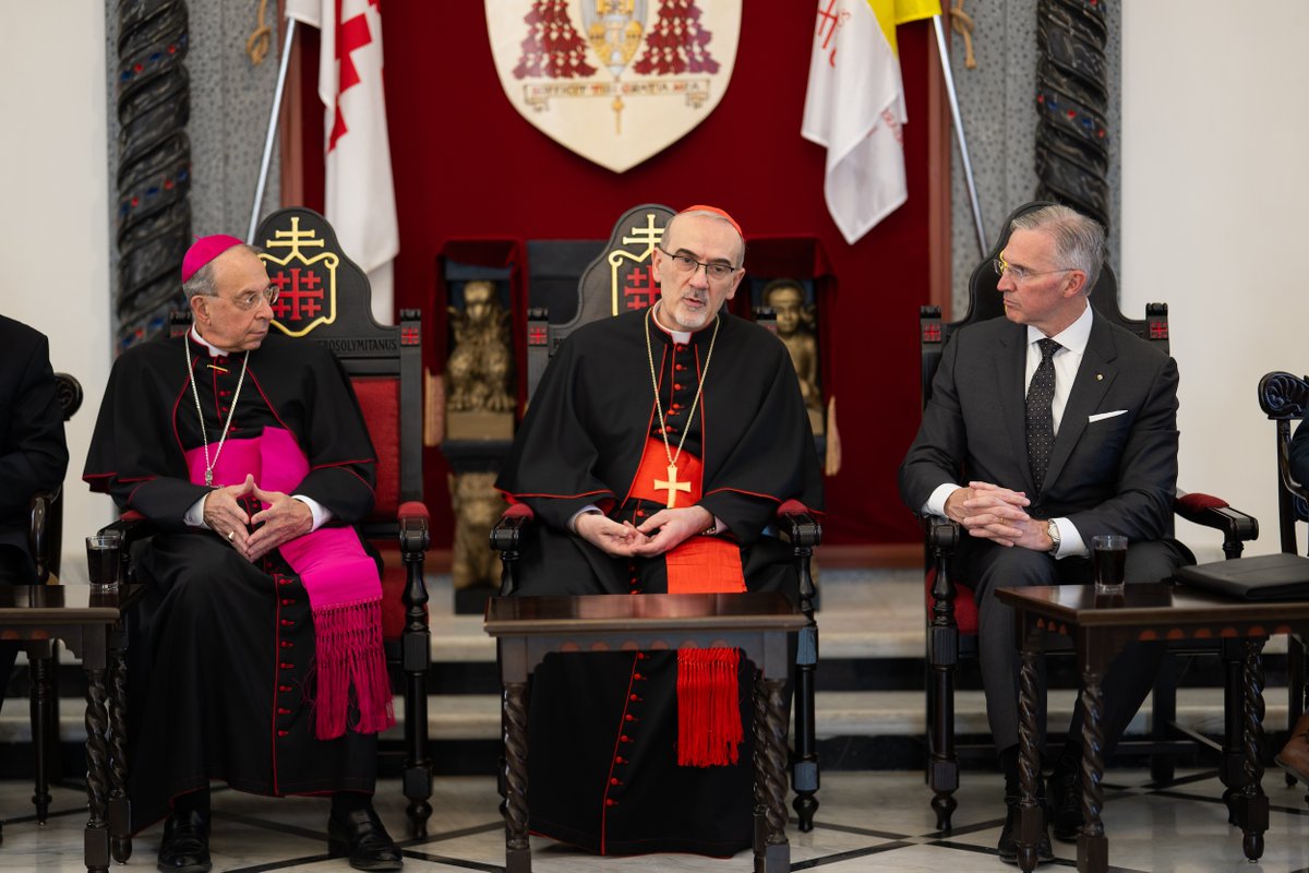 Supreme Knight Patrick Kelly and Supreme Chaplain Archbishop William Lori of Baltimore were part of a delegation of Catholic leaders who traveled to Jerusalem, the Palestinian West Bank, and Israel from Sept. 2-6, in an expression of solidarity with Catholics and all those