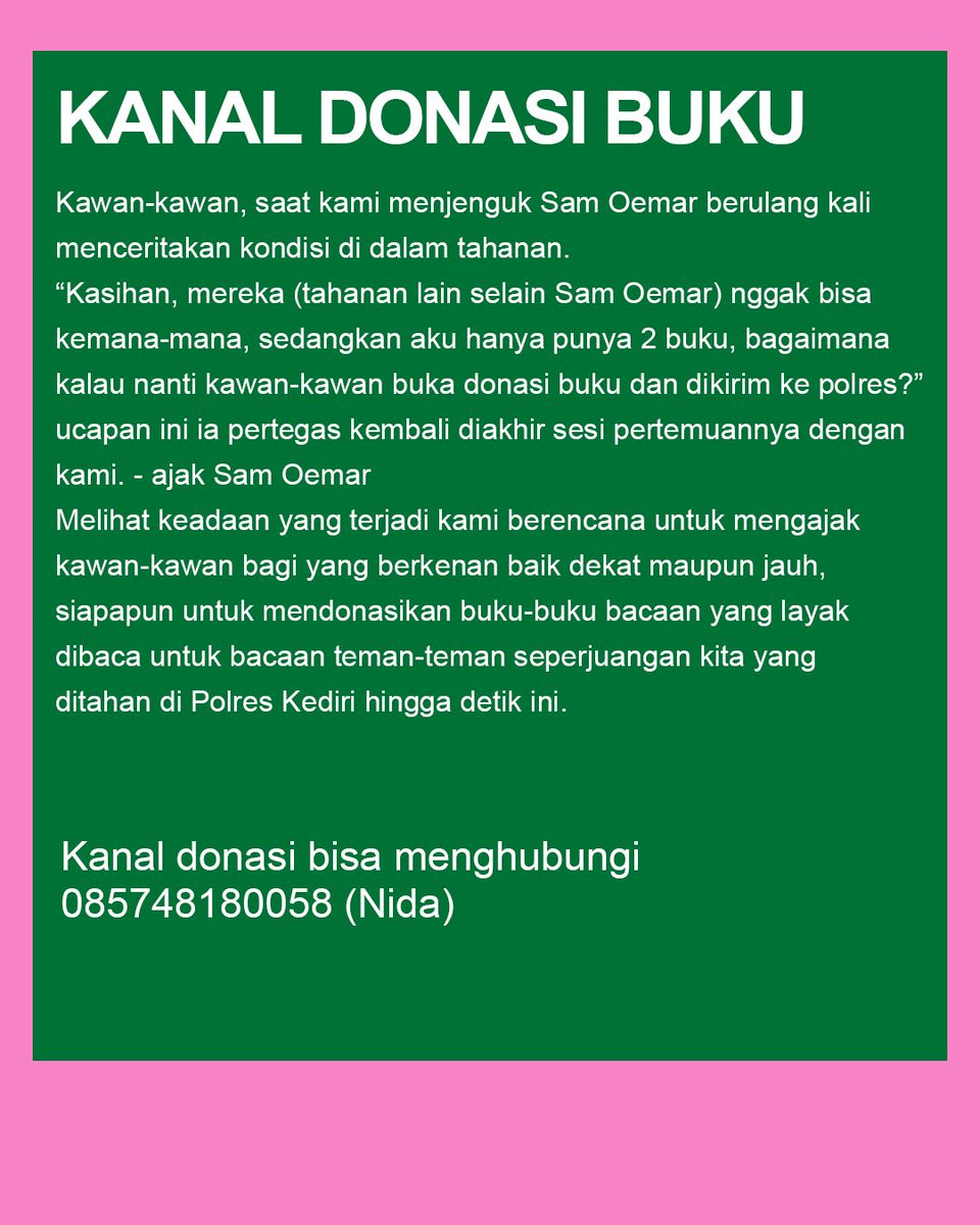 Bareng Warga - #BebaskanKawanKami tweet media