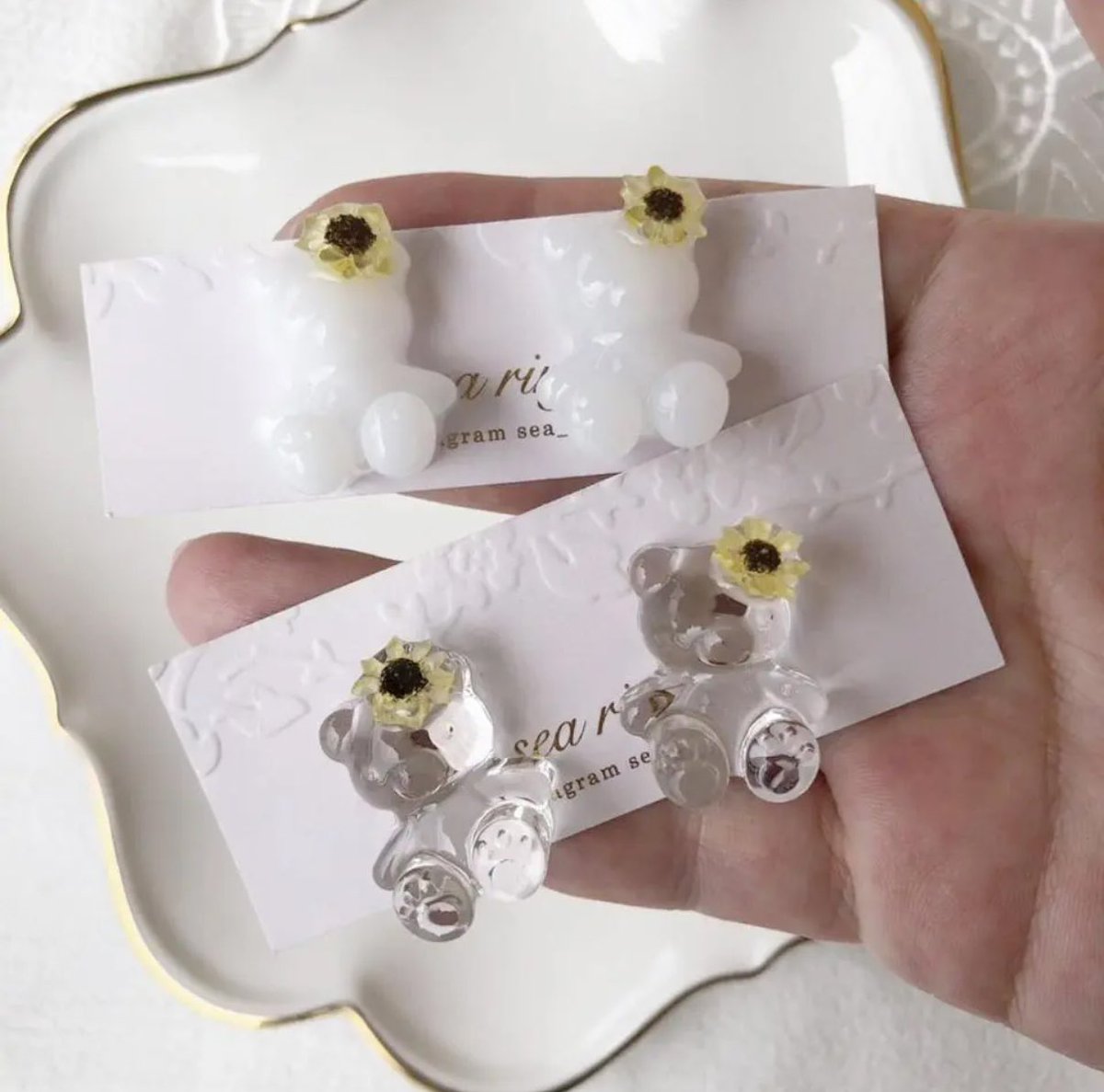 ハンドメイドピアス