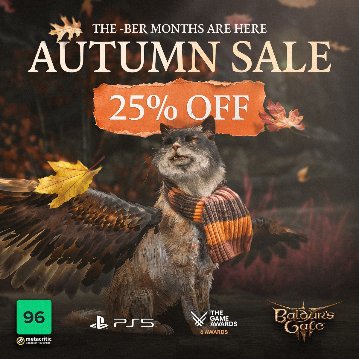 If you're cold, they're cold. Let them in and warm up with some couch co-op. 

BG3 is now 25% off on PS5!