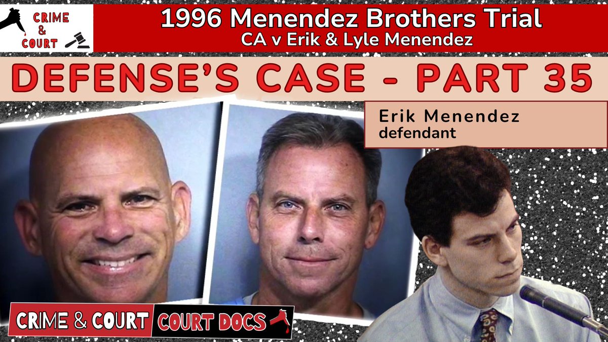Defense’s Case - Part 35: Erik Menendez #MenendezBrothersTrial

youtu.be/uYdjFZs2r2k

#menendezbrothers #justiceforerikandlyle #freethemenendezbrothers