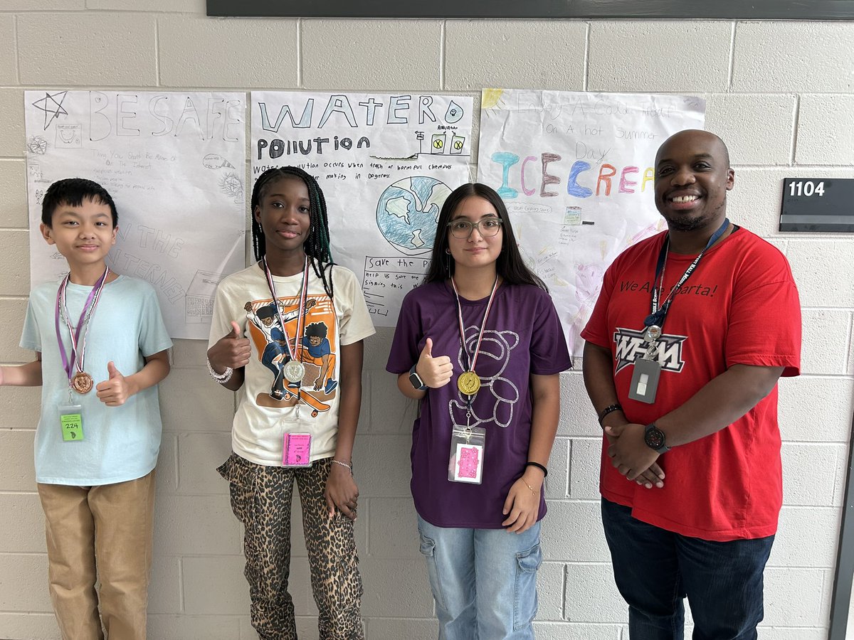 Top 🌟students in Mr McBeans class!  They get to wear a medal for the week for their grades being the three highest in the class! #weareSparta