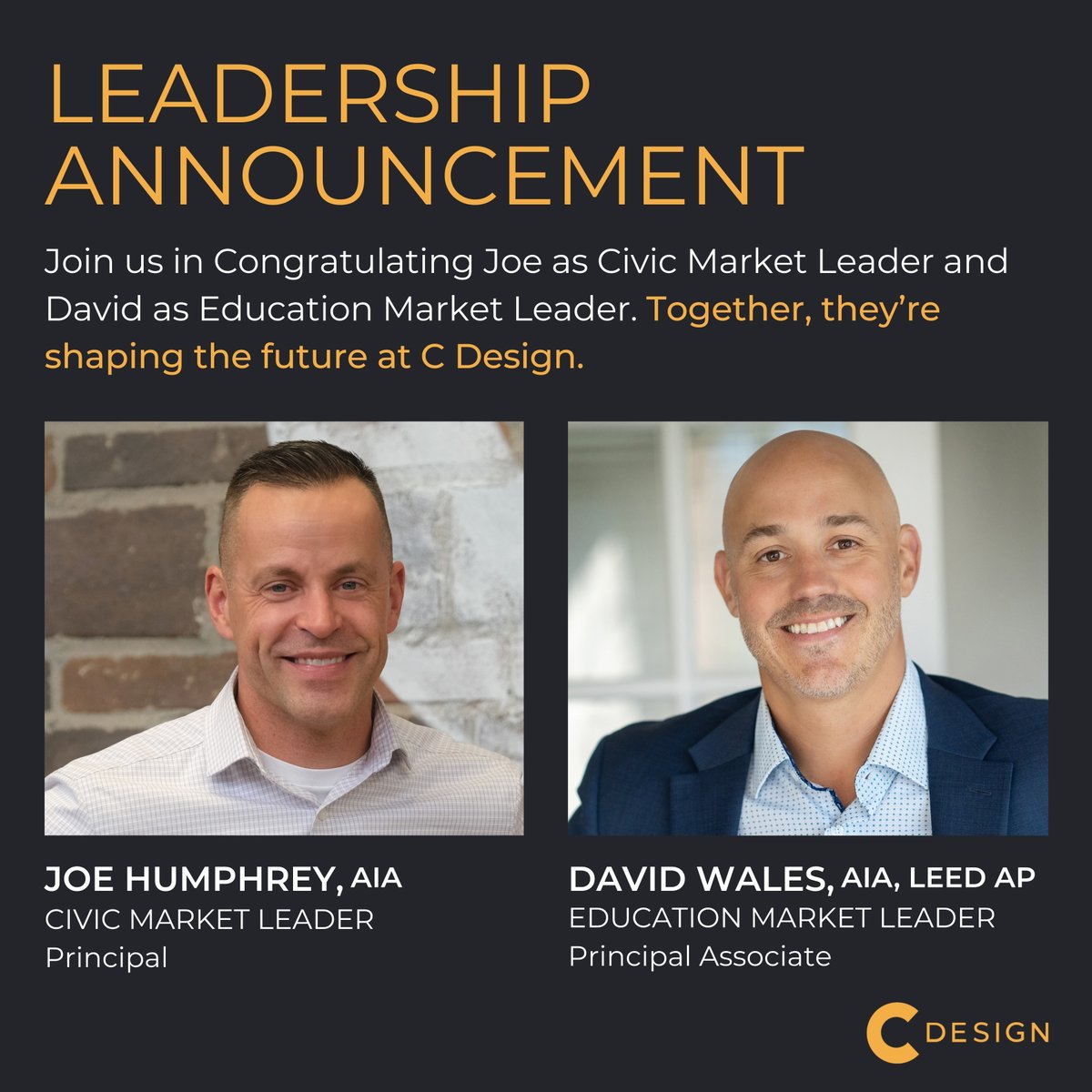 CdesignTweets's tweet image. Exciting leadership updates at C Design are setting the stage for even greater success in Civic and Education projects. #VibrantTeam #TeamGrowth #CivicProjects #EducationProjects #ArchitectureLeadership