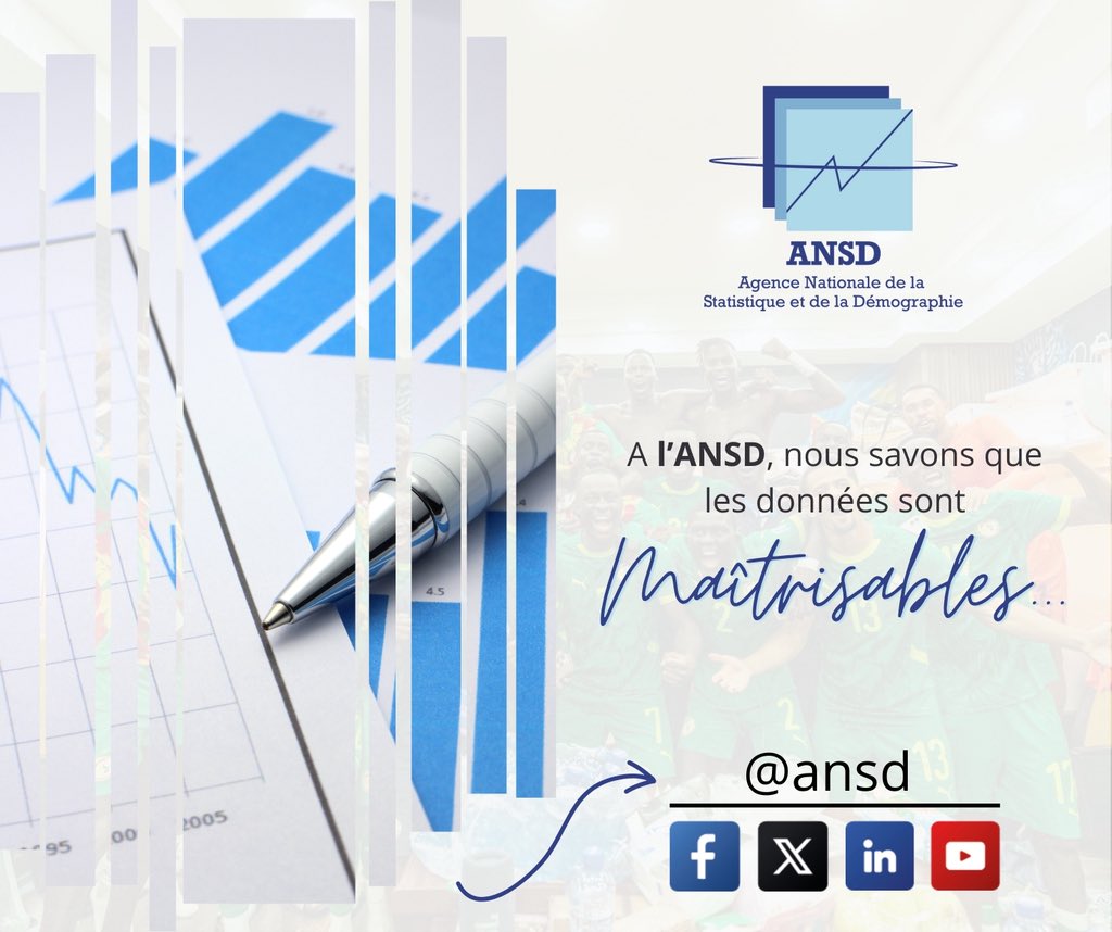 statsenegal's tweet photo. A l’ANSD, nous savons une chose : les données sont maîtrisables !
#ANSD #Statistiques #Sénégal #Humour
#CongoVsSenegal #StatSenegal #Données #StatSN https://t.co/yd64QqxQ0o
