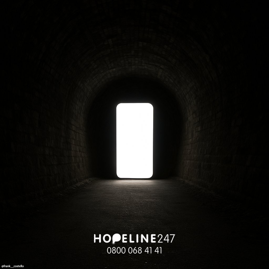 frank__costello's tweet photo. One Minute Brief of the Day: @OneMinuteBriefs
Create posters to bring to life how the @PAPYRUS_Charity #HOPELINE247 is ALWAYS there 24/7 for young people who need support, because suicidal thoughts don’t wait until morning. #WorldSuicidePreventionDay #WSPD2025 https://t.co/2EbUE50PUv