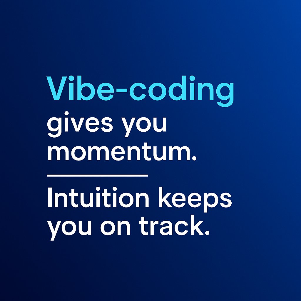 frasergorrie's tweet photo. If you let AI make every coding decision, you’ll end up stuck.

The secret to vibe-coding isn’t more code ...

👉 It’s intuition.

🧵 https://t.co/HbAzsH3I1M