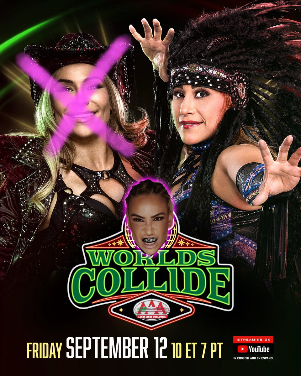 Nattie (@natbynature) on Twitter photo Faby might be the only person in the world who hopes Natalya shows up instead of Nattie. Sorry, Faby, bad, bad night for you incoming.
<a href="/luchalibreaaa/">Lucha Libre AAA Worldwide</a> #worldscollide Faby might be the only person in the world who hopes Natalya shows up instead of Nattie. Sorry, Faby, bad, bad night for you incoming.
<a href="/luchalibreaaa/">Lucha Libre AAA Worldwide</a> #worldscollide