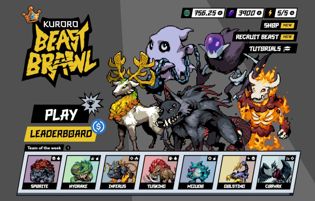 1 hour left til Bounty Blitz begins!

→ $25 USD Brawler Pass can be bought from:
→ Ronin, Abstract, Telegram

→ 80% of all purchases go to the USDC Prize Pool
→ 10,000,000 $KURO added to the Prize Pool

Let the games begin