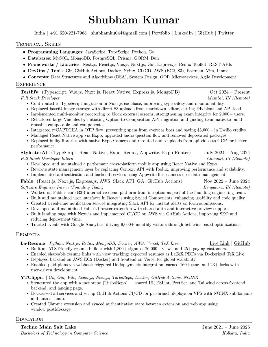 shubhamku044's tweet image. I&apos;m tired.

Tired of giving my best every day, learning thing everyday, building side projects, building complex features and handling production issues...

But still struggling to get an interview call.

👉I&apos;m a Full Stack Developer experience in Vue, Nuxt, React, Next, Go,…