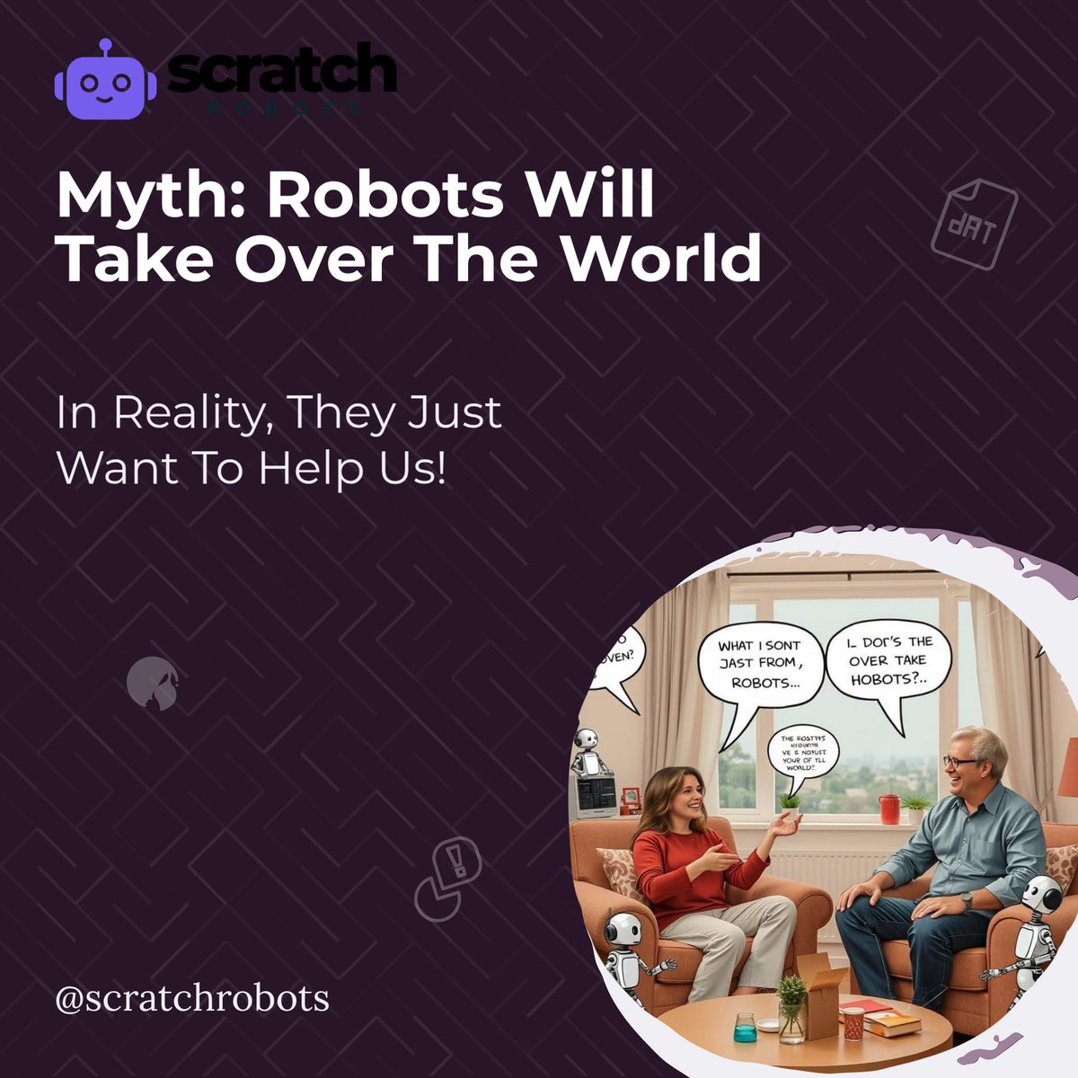 scratchrobots's tweet image. Robots won't take over the world! 🤖 Let's explore the fun side of AI myths! 😂✨
#ScratchRobots #RoboticsEducation #STEMForKids #LearnToCode #BuildRobots #HandsOnSTEM #KidInventors #FutureEngineers #DIYRobotics #AIForTeens