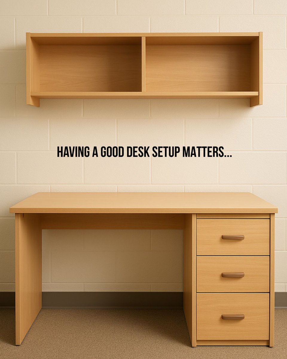 CampusComforts_'s tweet image. From empty to essential 😎

Swipe 👉 to see how a good desk setup changes everything!

#DormLife #DormRoomInspo #StudySetup #DeskGoals #StudyInspo #CollegeLife #DormRoomIdeas #CampusLiving #CampusComforts