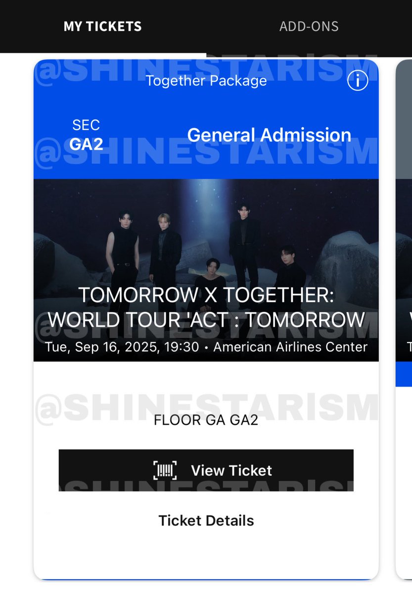 WTS VIP2 Together package for Dallas (9/16) !!

Found a better ticket :) Will still be at the venue if you need help with check in!

Asking for $560!

Can send more proofs in DMs :)

#TXTACTTOMORROW