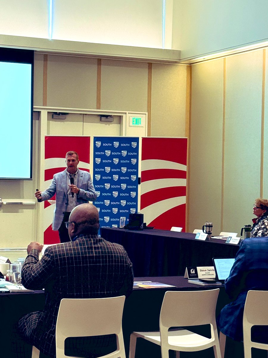 laffoon_jon's tweet photo. Enjoyed sharing a Superintendents Perspective with Legislators and State Leaders from the Southern states with the Council of State Governments today @21cHotels in Bentonville. #ARruralEd #ESED https://t.co/T7svkAYxh4