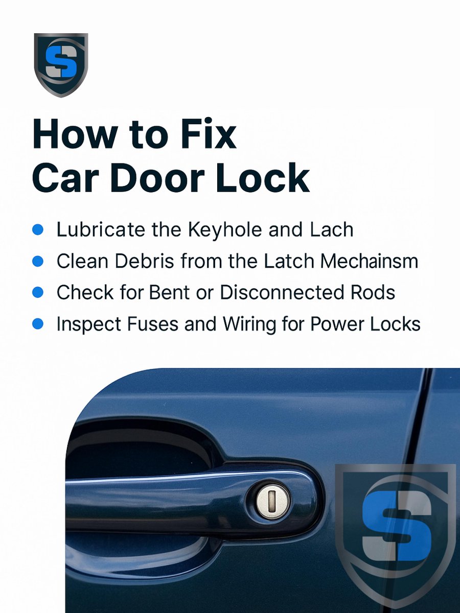 SureLockKey's tweet image. Car door lock stuck? Whether it&apos;s manual or power, our guide walks you through troubleshooting steps to get it working again.

Call us at (855) 909 - 4011
Sure Lock &amp;amp; Key 💙
surelockkey.com/blog/how-to-fi…

#CarTrouble #DIYRepair #AutoSecurity #CarLock #VehicleMaintenance