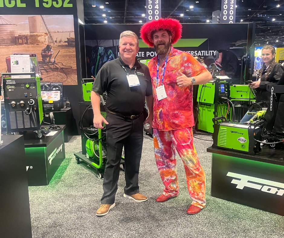forneyind's tweet photo. #FABTECH2025 Day 3 is officially underway! Booth# B35060 is ready to go with Forney products for you to try!
Big thanks to Codie Aljets and thank you to everyone else that has stopped by thus far!
#ForneyInd #IndustrialPro #FABTECH #TradeShow #ProductShowcase #Welding https://t.co/Od2xgw7smm