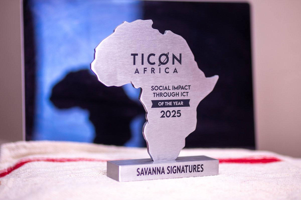 savsign's tweet photo. We are proud to announce that @savsign has been awarded the prestigious #social #impact through ICT Organisation Award at the 2025 @TICONA_AFRICA Awards.
Savana Signatures received this award at the end of the 2025 #TICON Africa Conference held at the Labadi Beach Hotel in Accra https://t.co/AHRsoophza