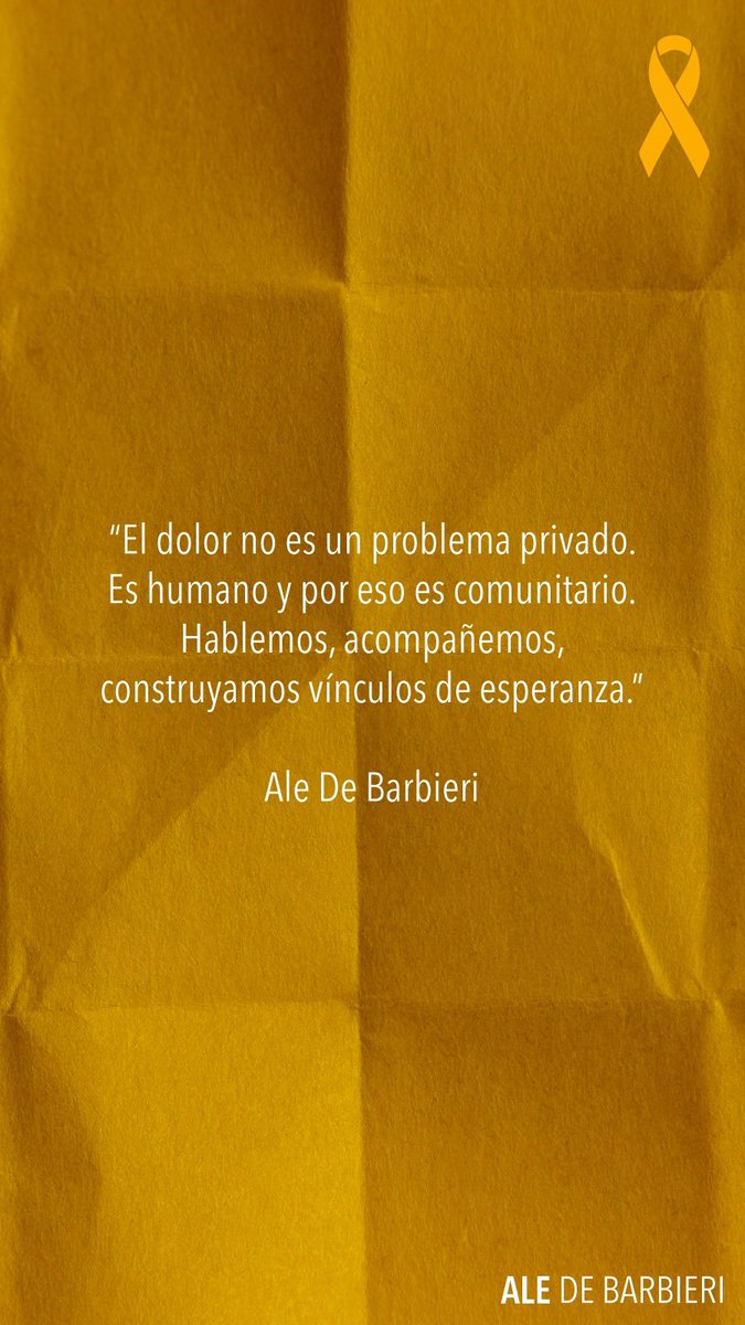 AleDeBarbieri's tweet photo. #DiaMundialPrevencionSuicidio hilo 🧵 https://t.co/3nmirW2Udj