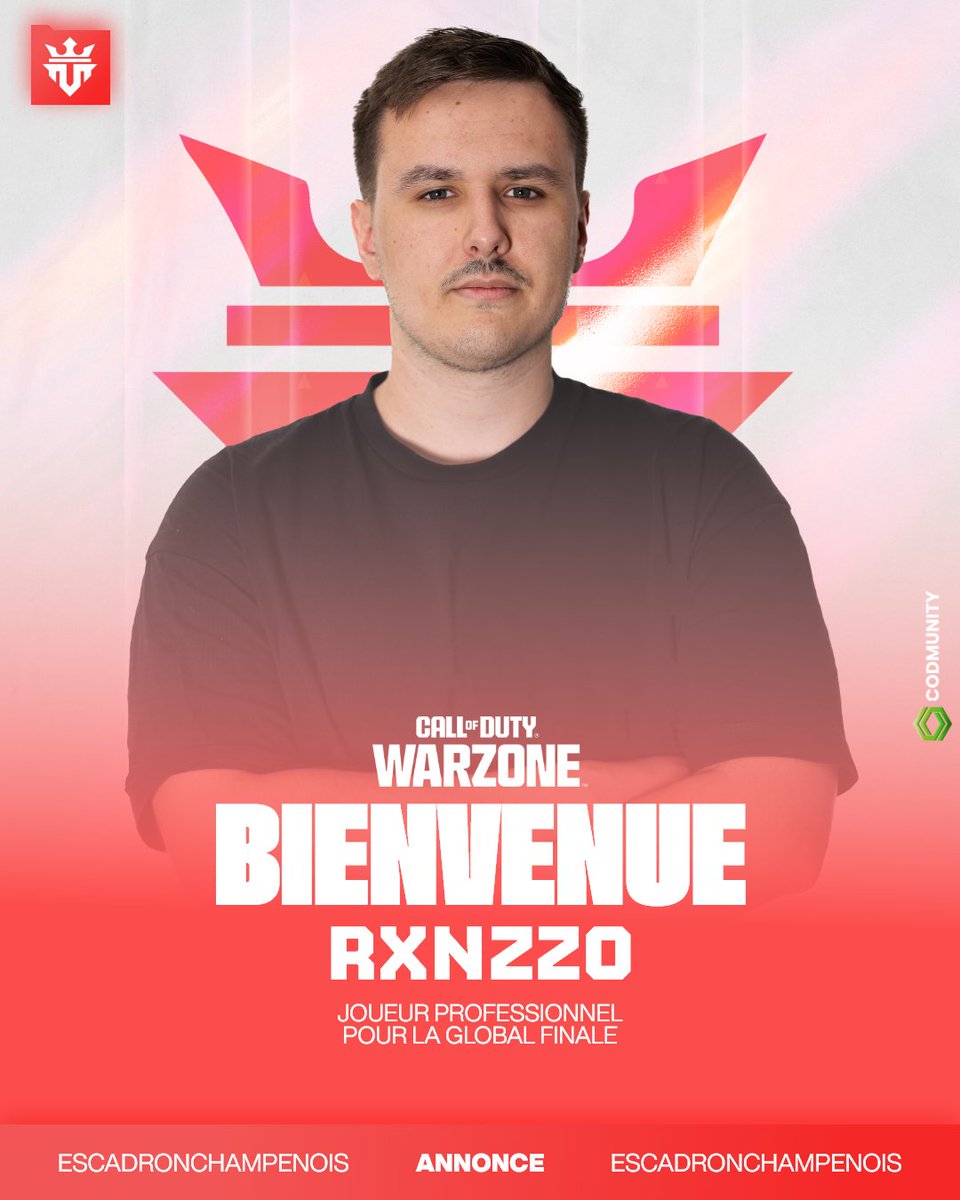ESCChampenois's tweet photo. 🚨 ANNONCE OFFICIELLE - WSOW 🚨
Nous sommes fiers d'annoncer que @Rxnzzo portera haut nos couleurs lors de la LAN des WSOW à Las Vegas! 🇺🇸🔥

🎮 Joueur talentueux et prêt à en découdre, Rxnzzo représentera la ESC pour la plus grande compétition Warzone. 🏆

Il rejoint donc son frère et mate @ZaaKK_ pour cette aventure 💪
📍Rendez-vous à Las Vegas le 1er octobre pour suivre ses performances ❤️🤍

🎯 Un objectif : marquer Las Vegas. Voici Rxnzzo! ⬇️