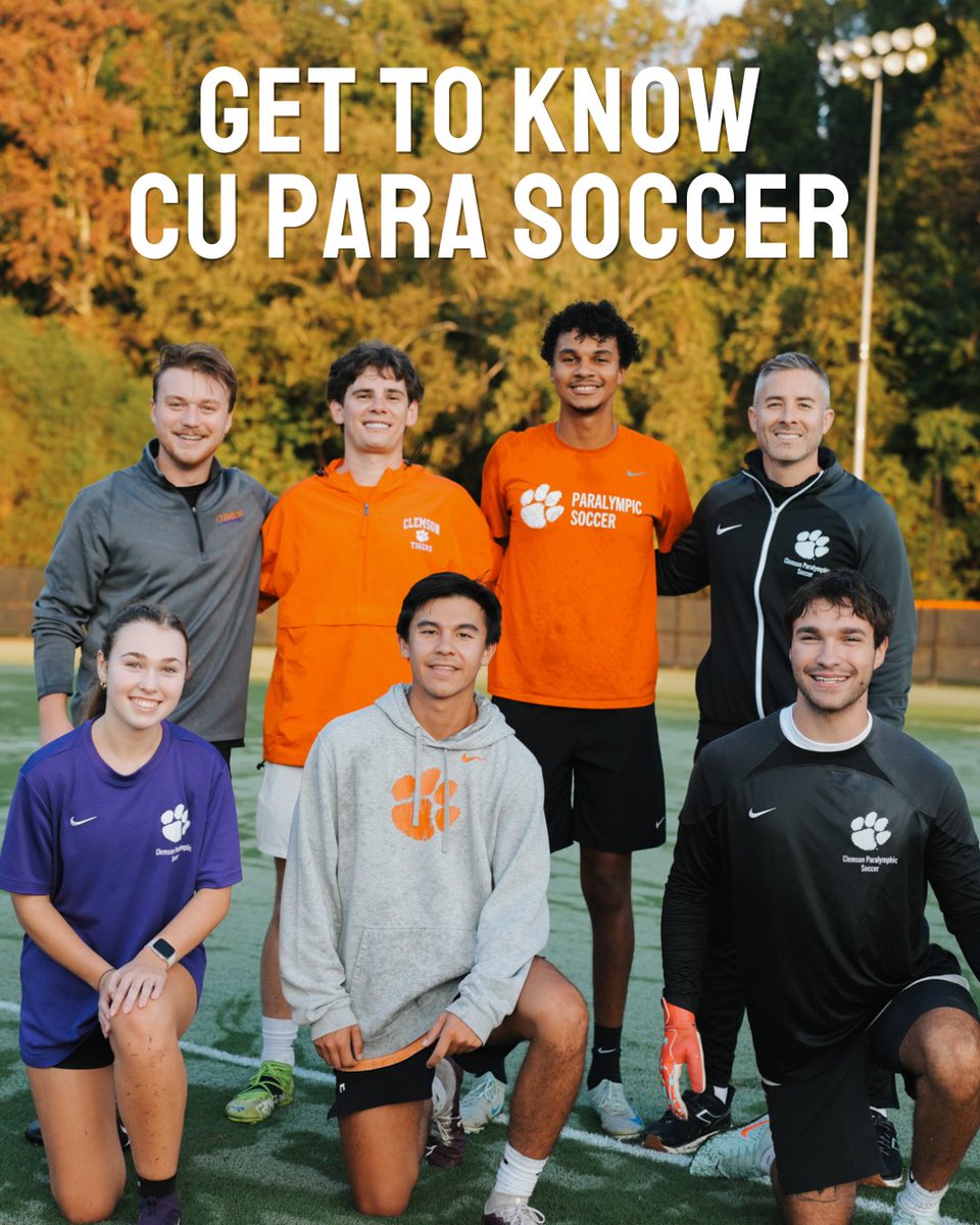 CUParaSoccer's tweet photo. CU Para Soccer! 
Collegiate Level Soccer for those with Cerebral Palsy at Clemson University!!! 🐅

Join us today!!!
#adaptive #adaptivesports #soccer #collegesoccer https://t.co/LIt51QtXmC