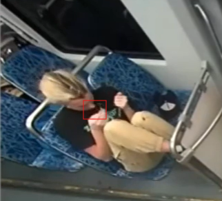 billwitt's tweet photo. @tariqnasheed If you watch the video frame-by-frame, he doesn't cut her in the neck, he stabs her just below the throat (in the upper part of her shirt).  

You can see the blood starting to pool just under her shirt neckline, right before she starts crying. https://t.co/WYmkjIAcVZ