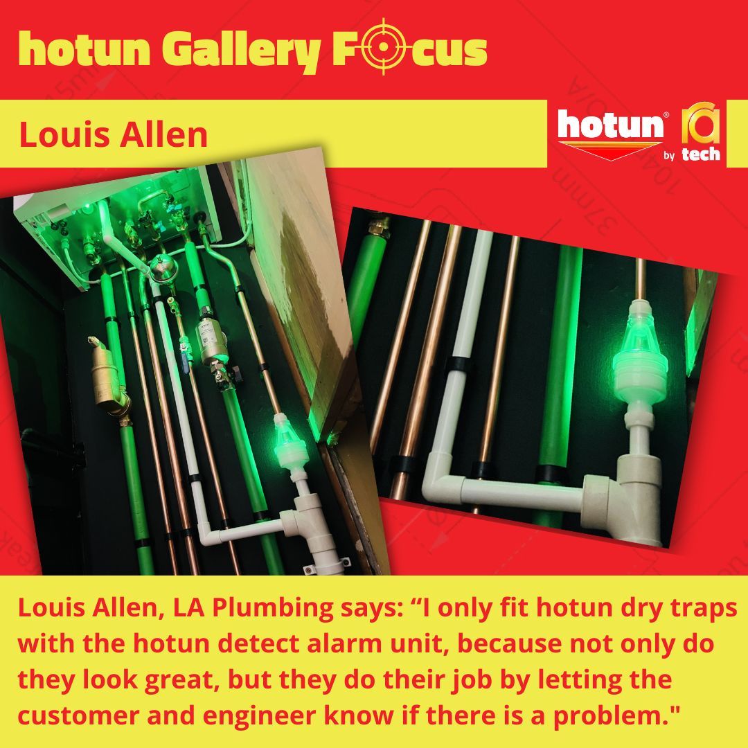 hotun – it’s not just a tundish. 

When your install is on point - chef’s kiss! 👌 

We love seeing installs which feature hotun dry trap tundishes and hotun detect alarm units. 

hotun detect – it makes hotun sense.

#hotundetect #PlumbingProducts #PlumbingPros #Innovation