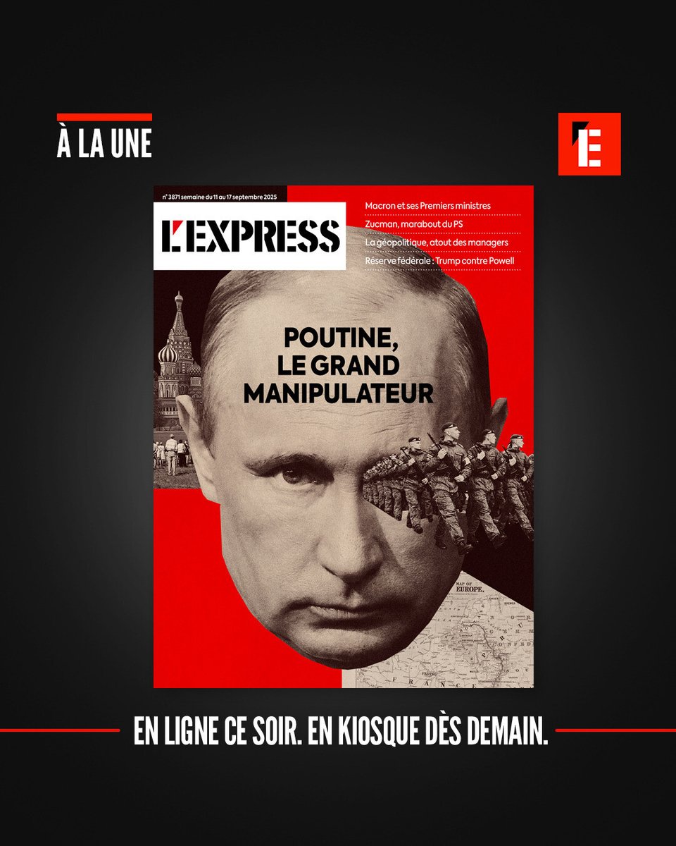 L'Express (@lexpress) on Twitter photo 🇷🇺 Au pouvoir depuis plus d’un quart de siècle, le président russe est persuadé qu’il va gagner la bataille du temps face à des dirigeants occidentaux éphémères.
La Une de L'Express cette semaine ➡️ l.lexpress.fr/7A5
Par <a href="/HaquetCharles/">Charles Haquet</a> et <a href="/CyrillePluyette/">Cyrille Pluyette</a> 🇷🇺 Au pouvoir depuis plus d’un quart de siècle, le président russe est persuadé qu’il va gagner la bataille du temps face à des dirigeants occidentaux éphémères.
La Une de L'Express cette semaine ➡️ l.lexpress.fr/7A5
Par <a href="/HaquetCharles/">Charles Haquet</a> et <a href="/CyrillePluyette/">Cyrille Pluyette</a>