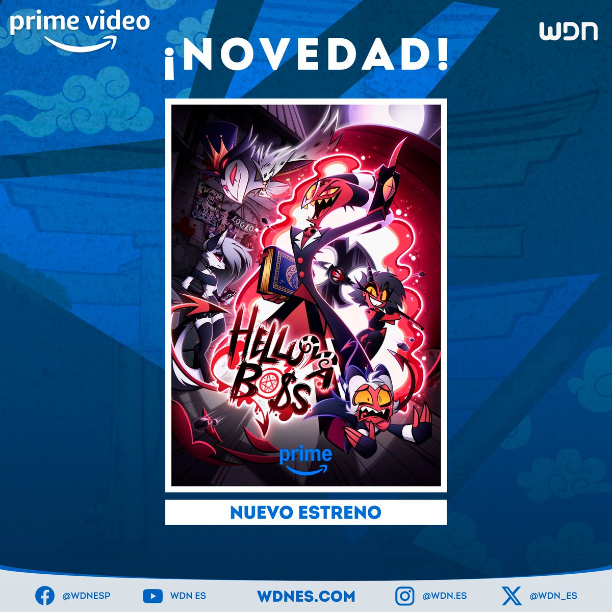 🎙️ | Doblaje
El redoblaje al español latino de "Helluva Boss" ya se encuentra disponible en Amazon Prime Video, junto al nuevo episodio "Misión: Cero". Este doblaje fue realizado en Caja de Ruidos Argentina bajo la dirección de Nicolás Calderón. #HelluvaBoss