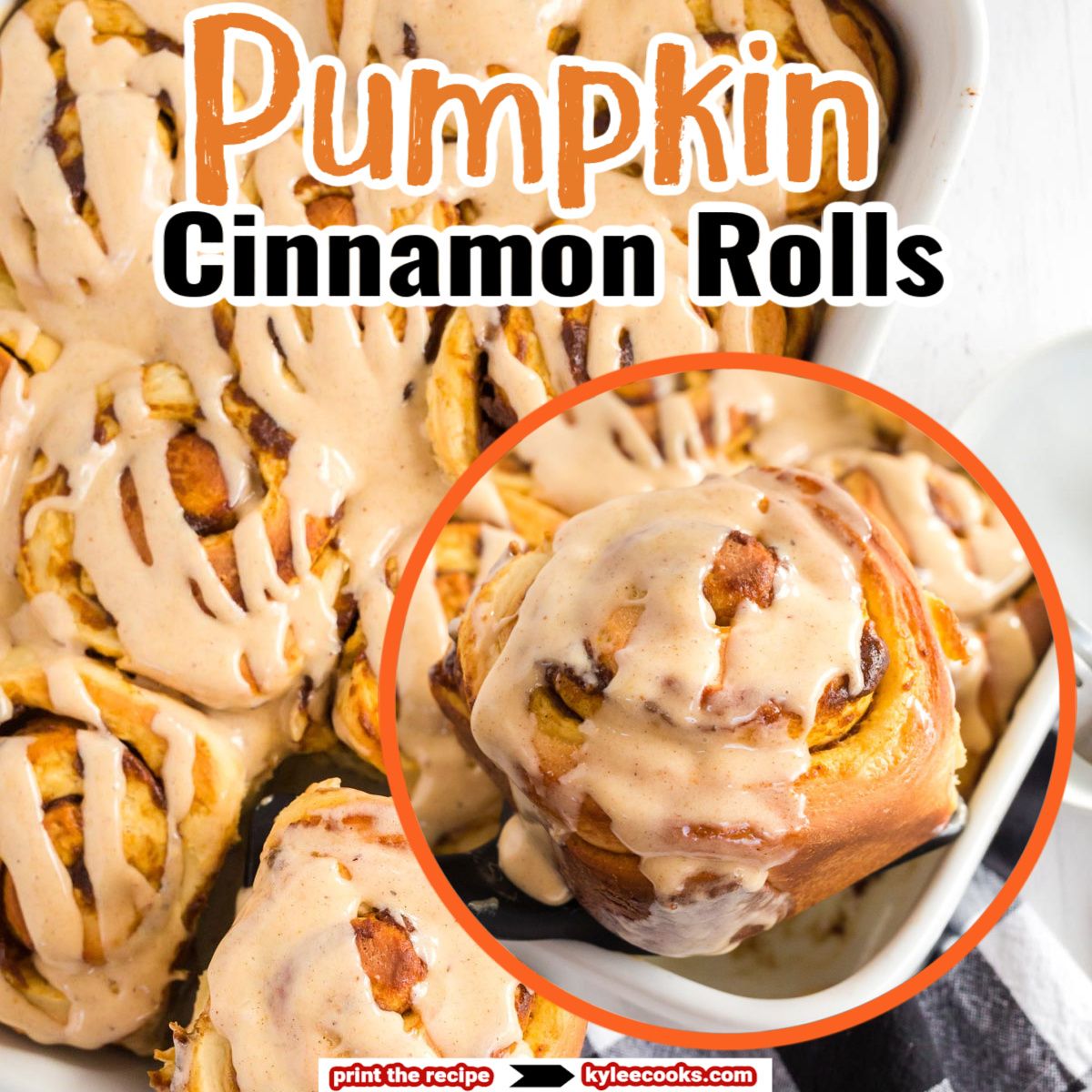 kyleecooks's tweet image. Get cozy with these pumpkin cinnamon rolls. Filled with warm spices and finished with cream cheese frosting! 🎃✨ #fallflavors #bakingfun #kyleecooks kyleecooks.com/pumpkin-pie-st…