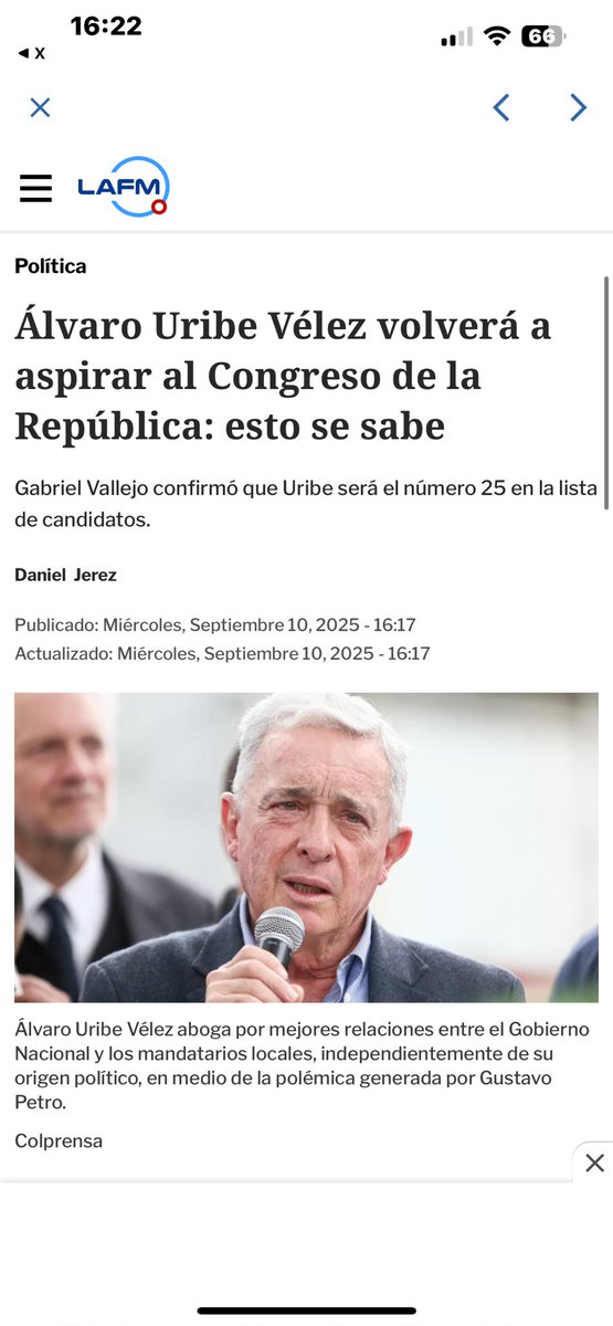 Agárrense zurdos malparidos.
La pesadilla de la izquierda volvería al Congreso, Álvaro Uribe y haría parte en la lista de candidatos. Mientras ustedes lloran y patalean, el hombre que más odian y les  hace arder el QLO estaría sentado de nuevo donde tanto les arde.
😏
