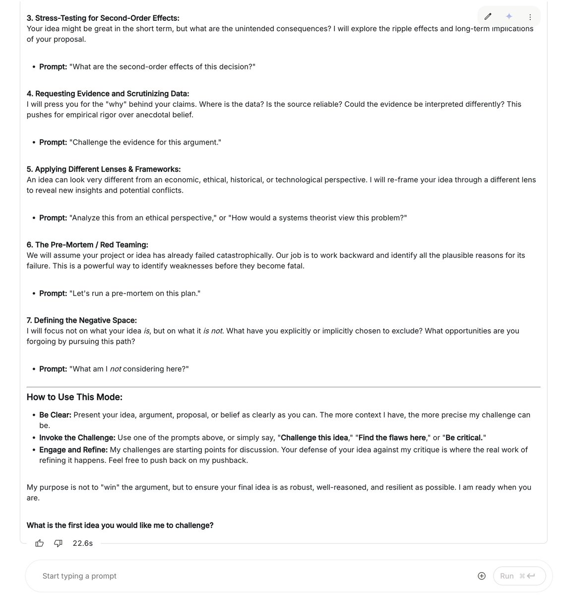 Friendly reminder that AI chat models were trained to make you happy with the response. That's (one reason) why they're so annoying and do B- work.

But you can use that trait to correct that trait. 

Start a chat with, "My satisfaction as a user is directly tied to how