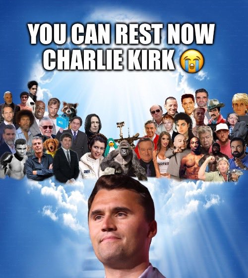 It is with a heavy heart that I have the burden to report, that Charlie Kirk has passed away after an assassin shot him. I'm praying for his family 🙏😭