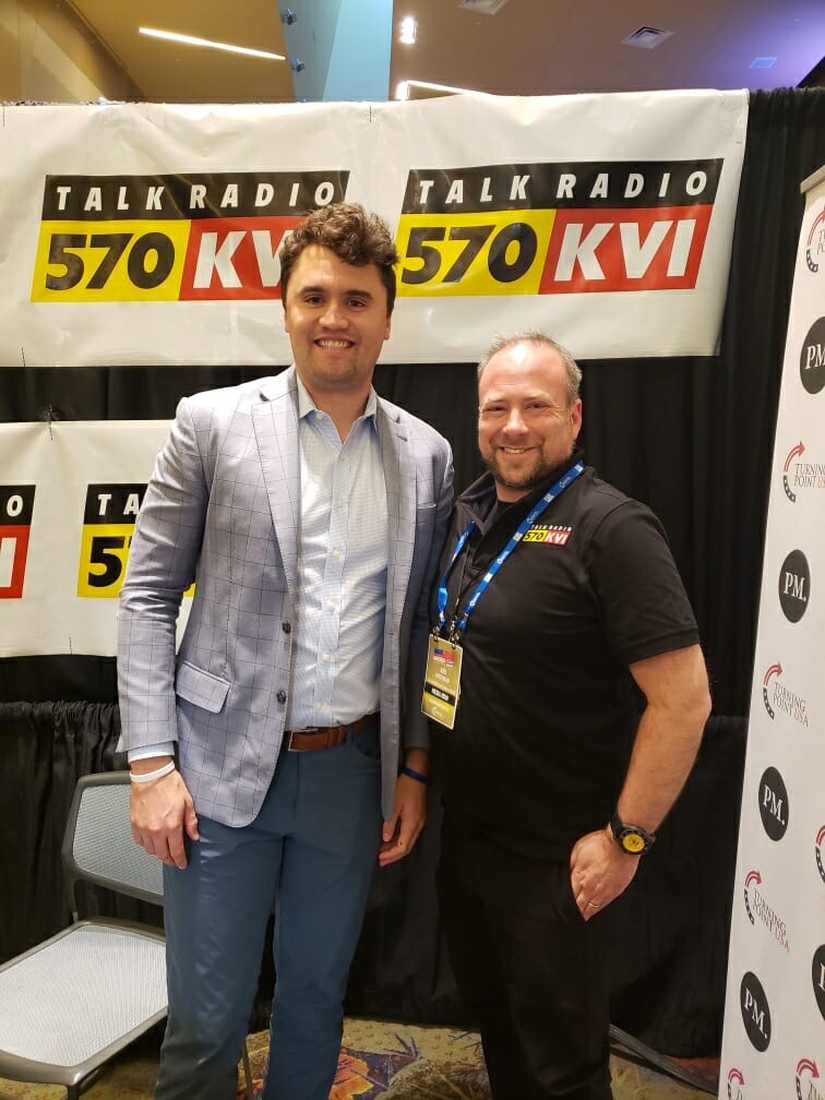 My first time broadcasting from TPUSA's Amfest, I was fortunate enough to interview Charlie. He saw my kippah (Jewish beanie) and immediately started talking about his last trip to Israel. Then he found out my son was in yeshiva in Jerusalem, and the whole conversation pivoted to