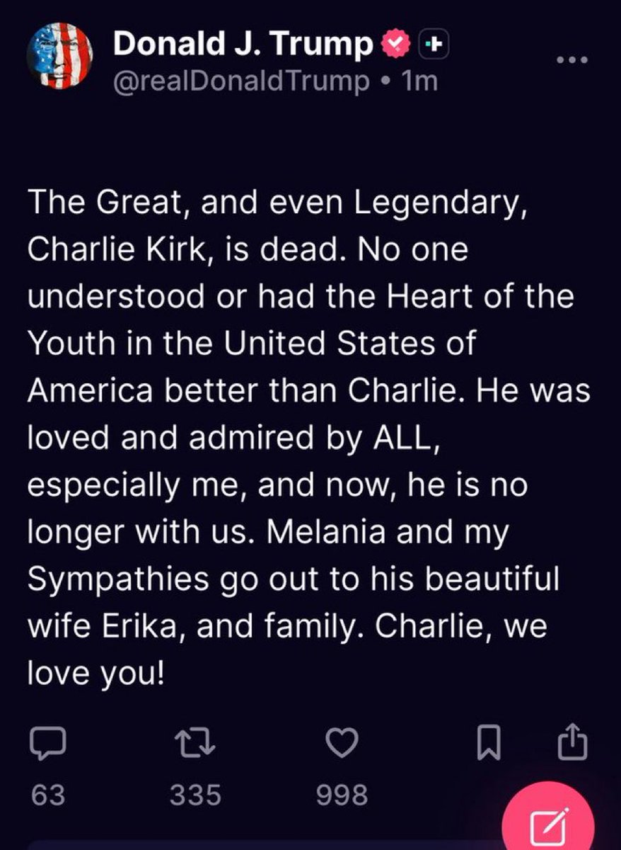 What a terribly sad day. Let’s pray for his wife &amp; 2 precious little girls. I predict 1000’s of youth who were inspired by Charlie will rise up to fight the evil in America. May the youth who love Jesus &amp; the USA get prepared.