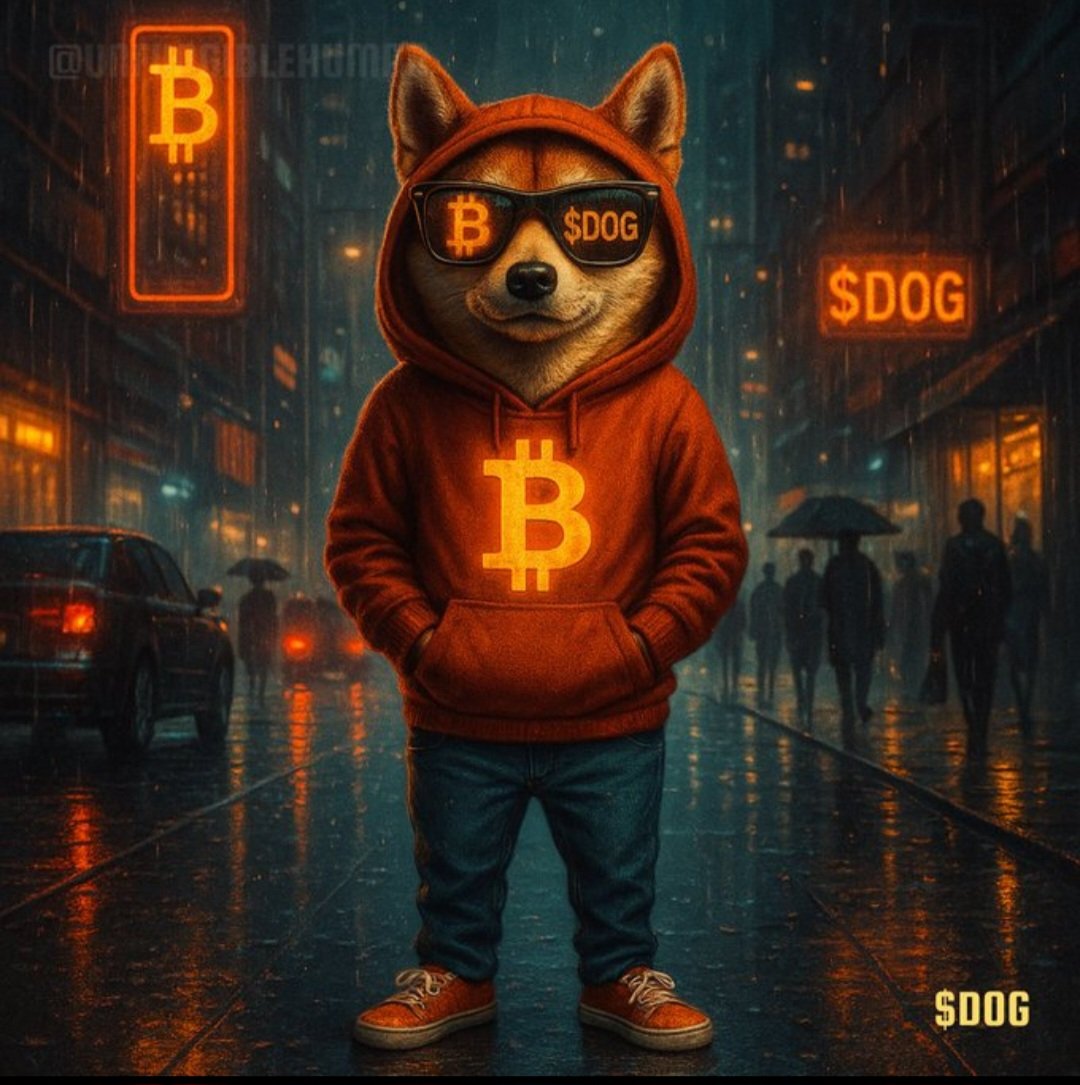 🚀🐕 Get used to it… $DOG isn’t just trending, it’s taking over.
This is not just a meme, it’s a movement, a revolution, and the strongest community on Bitcoin.

The future is fair, decentralized, and DOG-powered. 🦴
#DOG will claim the #1 meme spot, it’s only a matter of time.