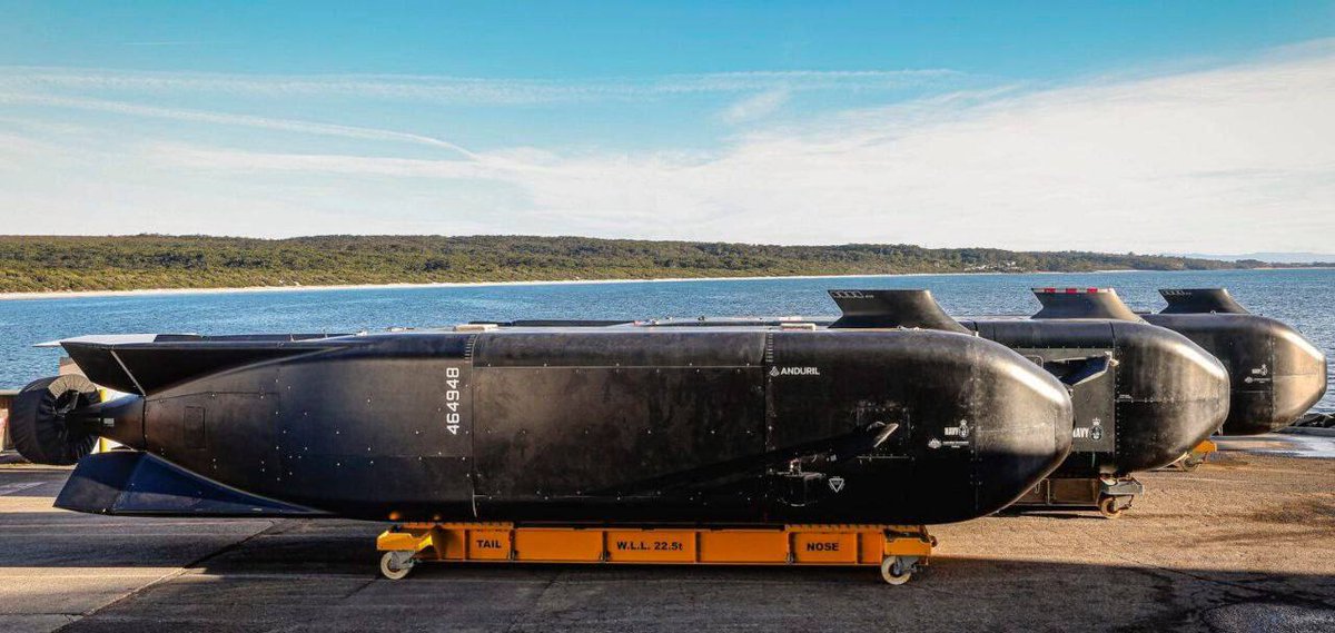 🇦🇺The Royal Australian Navy has awarded Anduril Australia a $1.12 billion contract to purchase Ghost Shark autonomous underwater vehicles