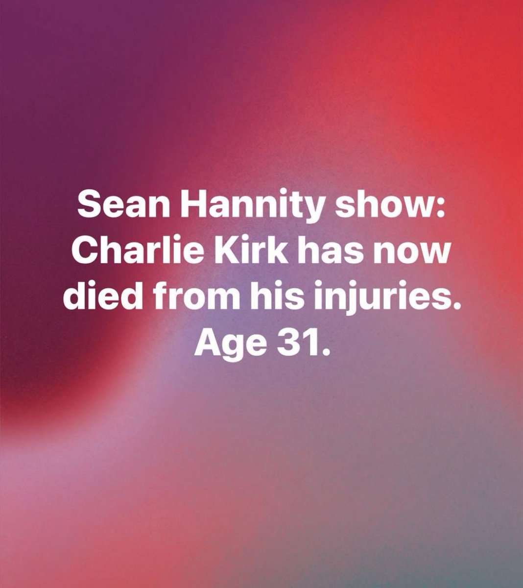 POTUS confirms Charlie Kirk has died