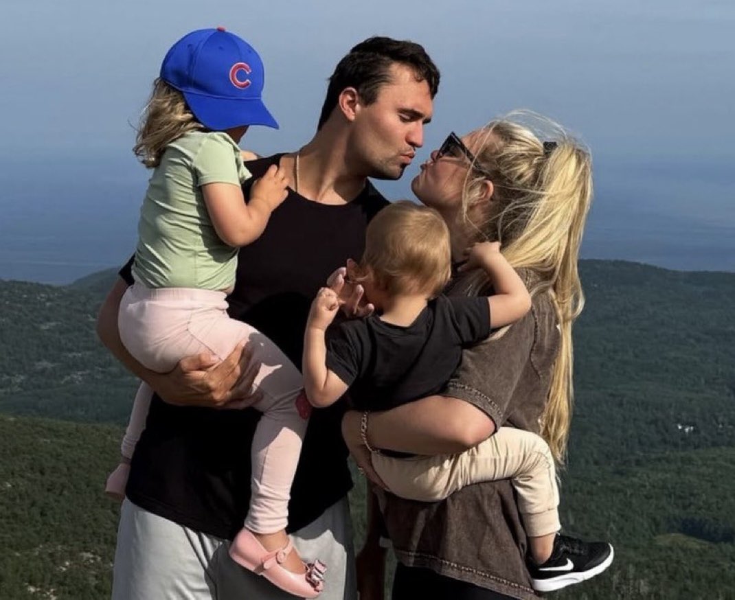 Spec130's tweet image. We pray for Erika and their two children in this horrific, unthinkable and senseless act of violence.
#charliekirk #kirk #death #murder #tpusa