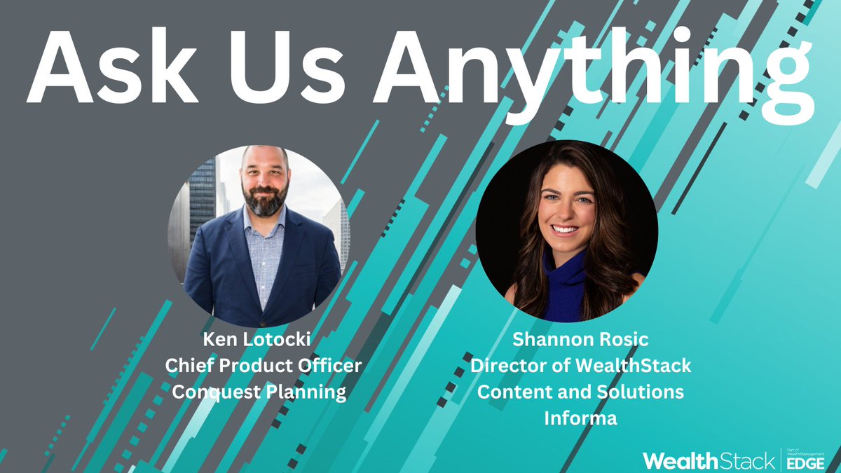 Ken Lotocki of <a href="/ConquestPlanInc/">Conquest Planning Inc.</a> is joining me on the WealthStack podcast on 9/12 to talk all things AI &amp; personalization in financial planning. Be sure to ask us anything &amp; drop your Qs below ⬇️