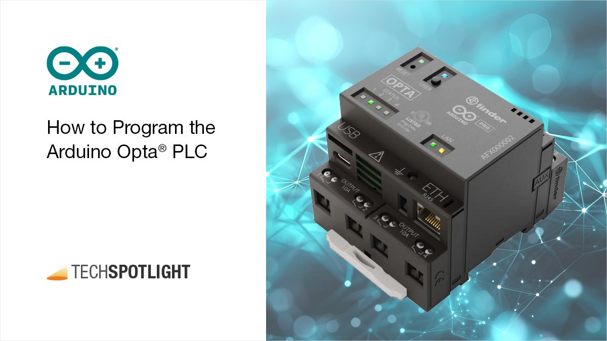 E14Community's tweet image. 🛠️ Program industrial-grade automation with @Arduino!
The #ArduinoOpta PLC brings maker-style flexibility to smart factories &amp;amp; edge systems.
📘 Learn how to get started: bit.ly/3AB5Frg