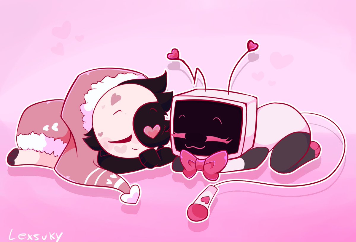vee and astro in pink skins bleh 

#dandysworldfanart #dandysworldart #DandysWorldAstro #dandysworldvee #drawing #drawings