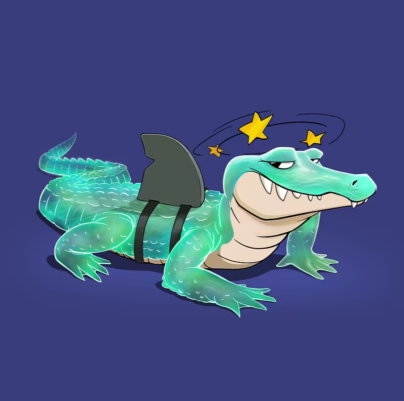 TonyHapkins's tweet photo. Newest addition to the swamp! Meet my new pet from @tokengators. He's convinced he's a shark and is really getting into character.
#NFTs #ApeChain #TokenGators https://t.co/lmPqJiOinH