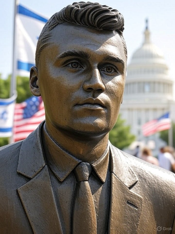 IKB🛤️ on X: "Let's build a 50 foot bronze statue of Charlie Kirk in  Capitol Hill🇺🇸🇺🇸 Who says no? https://t.co/ZfDQ3x87KM" / X